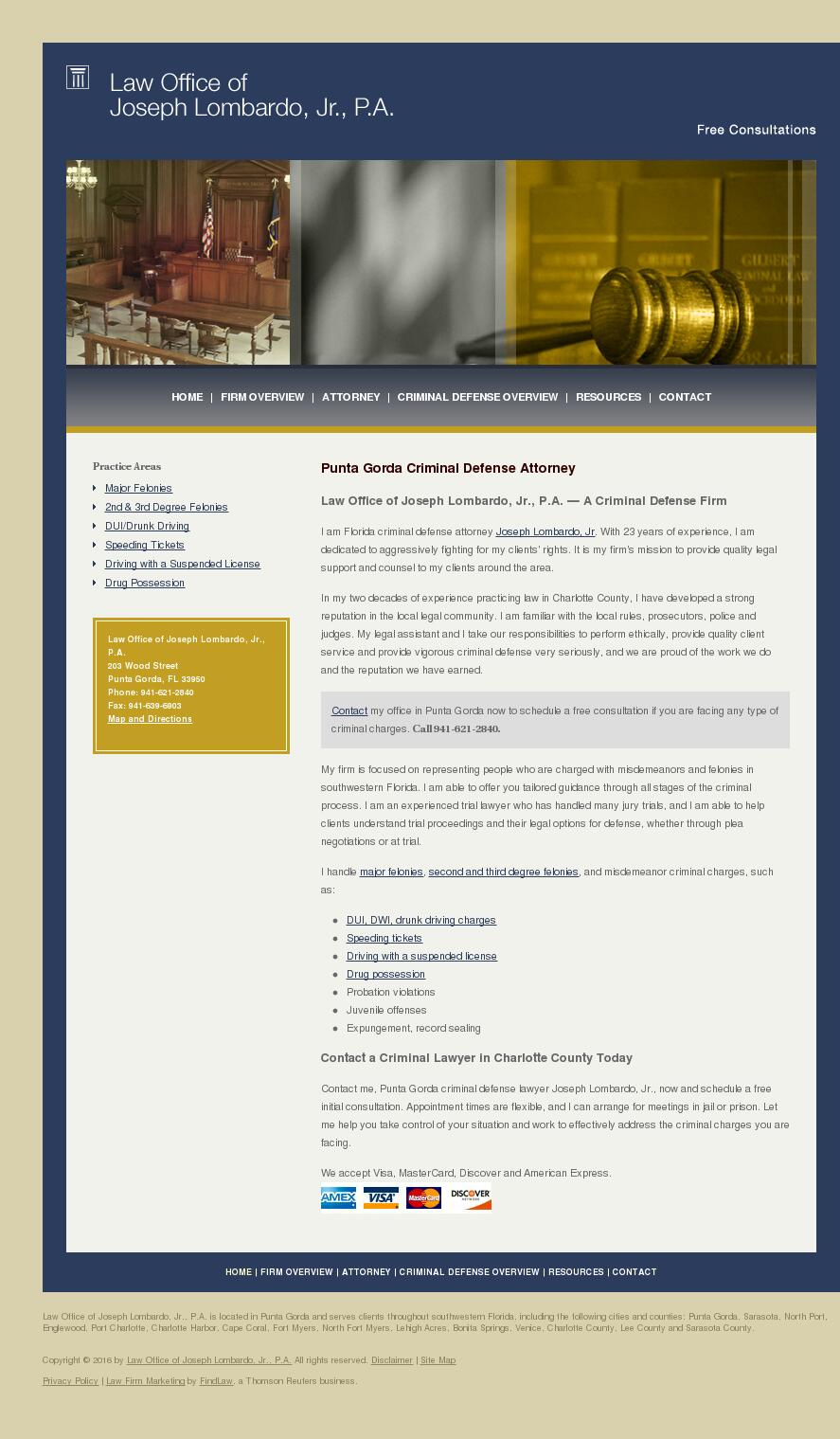 Law Office of Joseph Lombardo, Jr., P.A. - Punta Gorda FL Lawyers