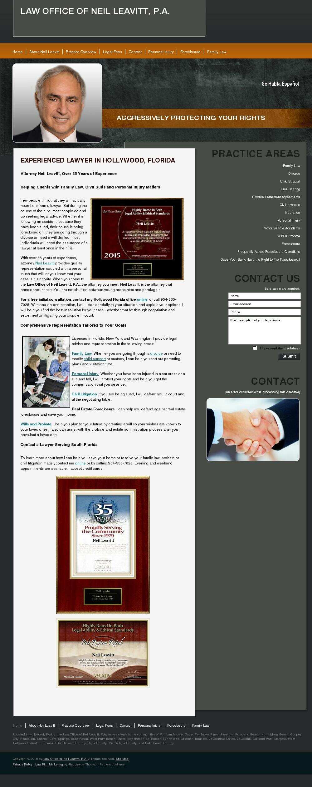 Law Office of Neil Leavitt, P.A. - Davie FL Lawyers
