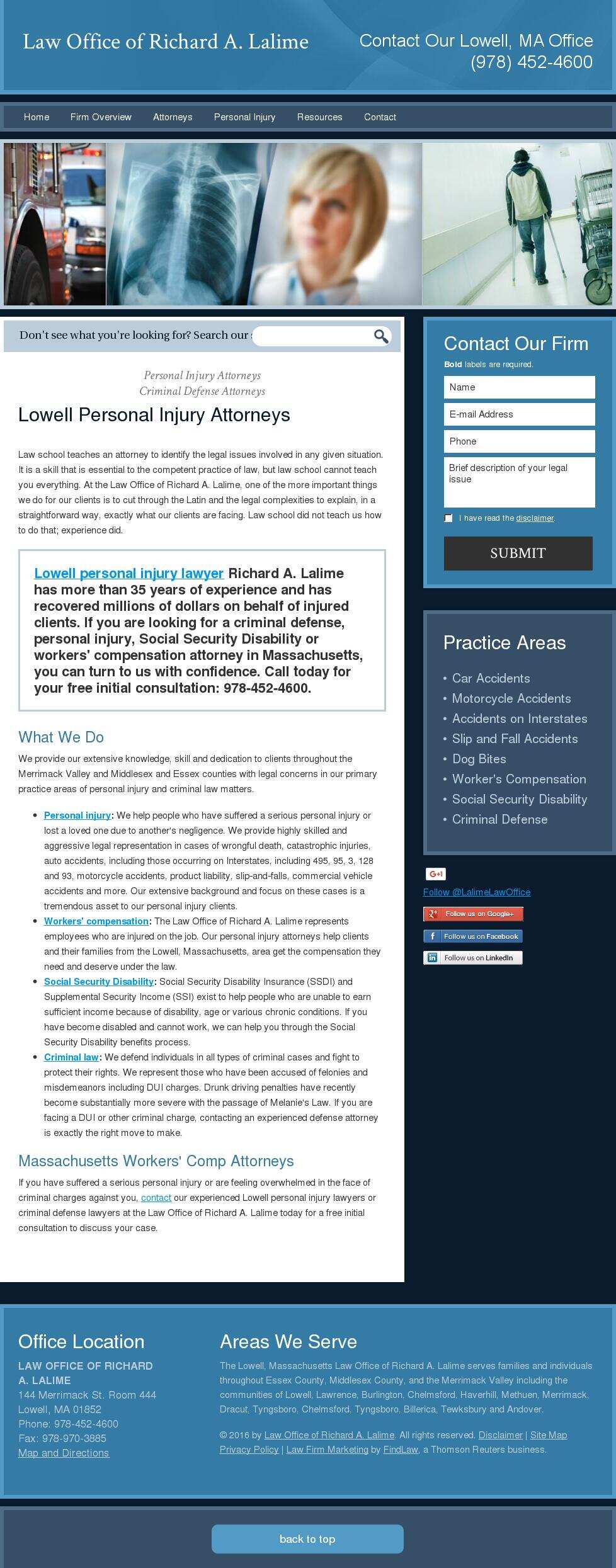 Law Office of Richard A. Lalime - Lowell MA Lawyers