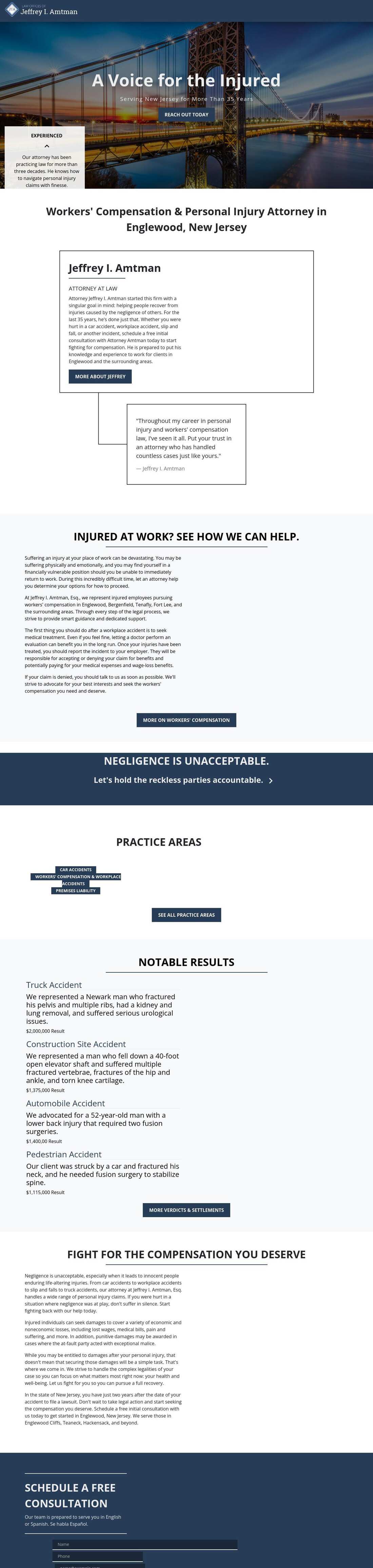Law Offices of Jeffrey I. Amtman - Englewood NJ Lawyers