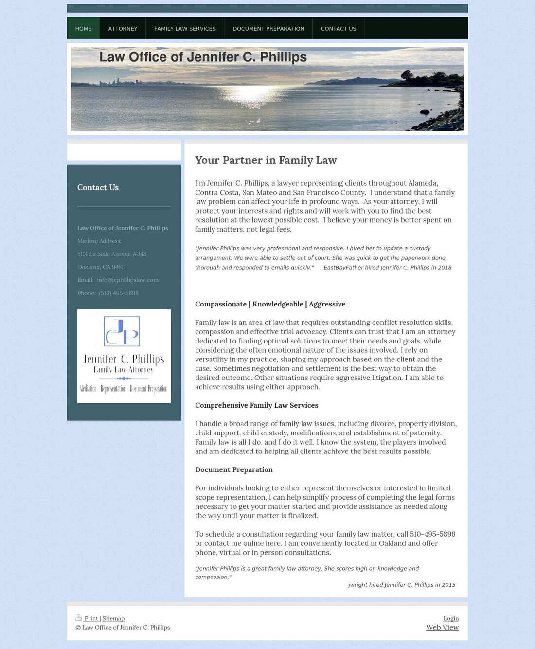 Law Offices of Jennifer C. Phillips - Oakland CA Lawyers