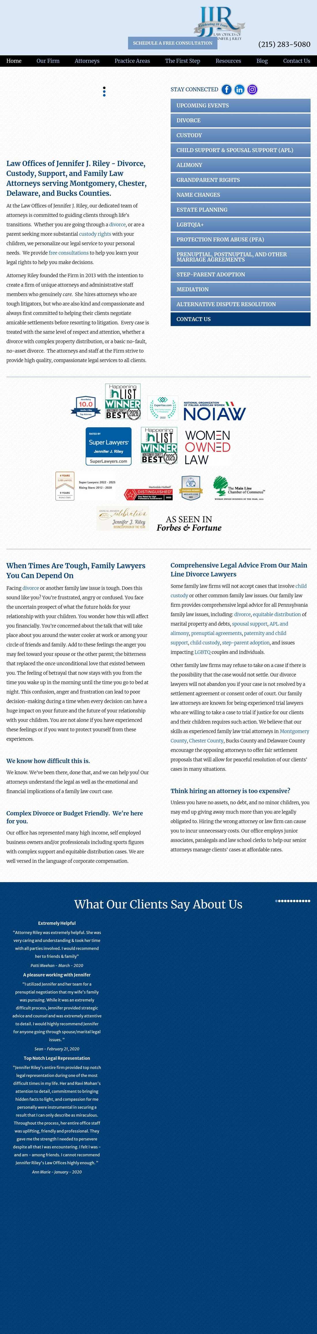 Law Offices of Jennifer J. Riley - Blue Bell PA Lawyers