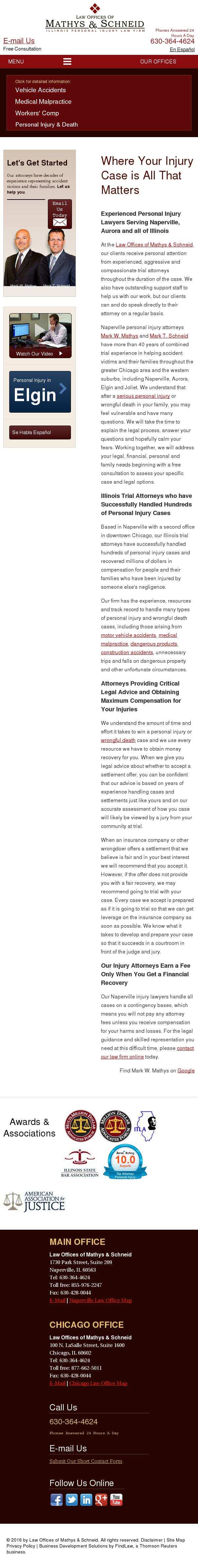 Law Offices of Mathys & Schneid - Naperville IL Lawyers