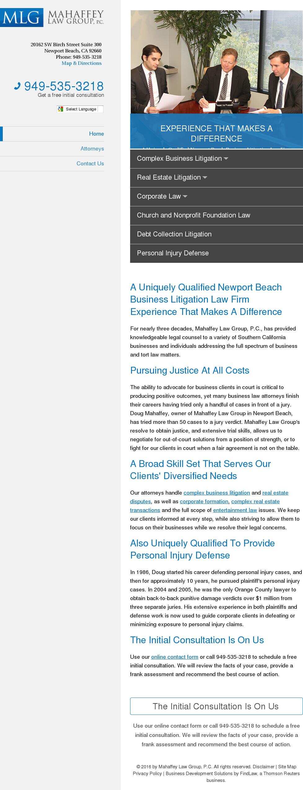 Mahaffey Law Group, P.C. - Newport Beach CA Lawyers