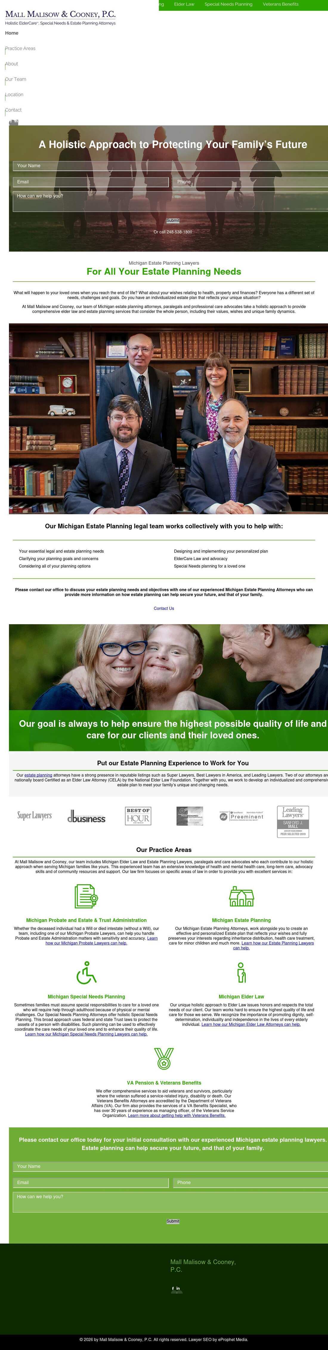 Mall Malisow & Cooney, P.C. - Farmington Hills MI Lawyers