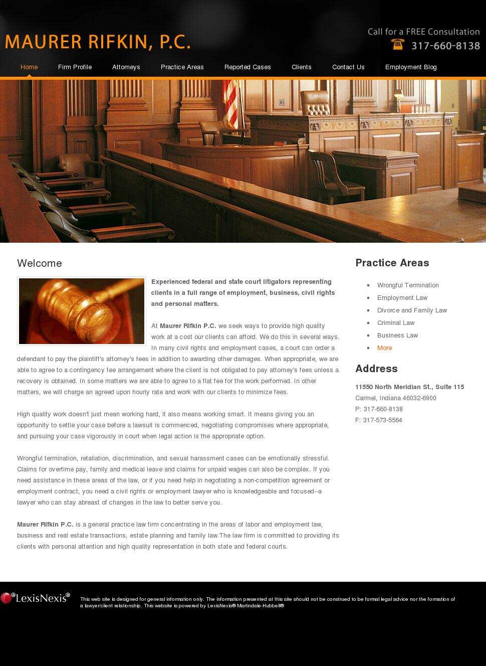 Maurer Rifkin & Hill PC - Carmel IN Lawyers