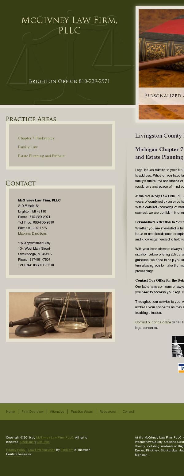 McGivney Law Firm, PLLC - Stockbridge MI Lawyers