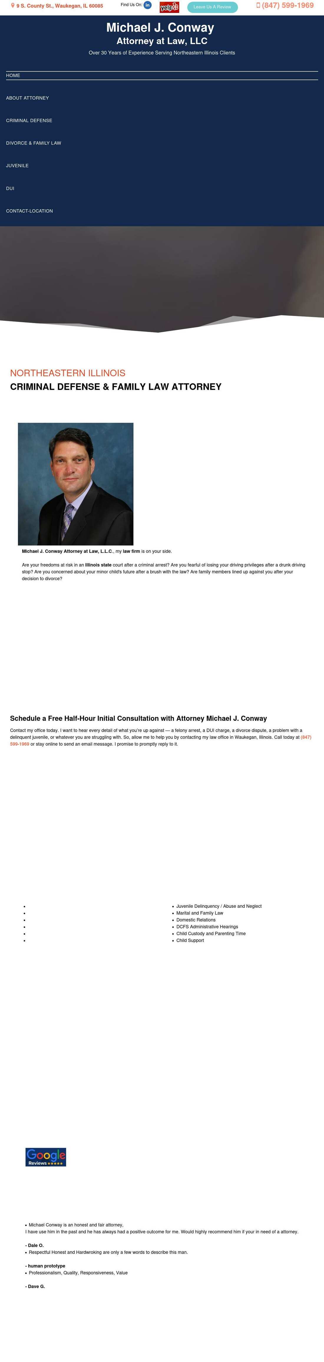 Michael J. Conway Attorney at Law, L.L.C. - Waukegan IL Lawyers