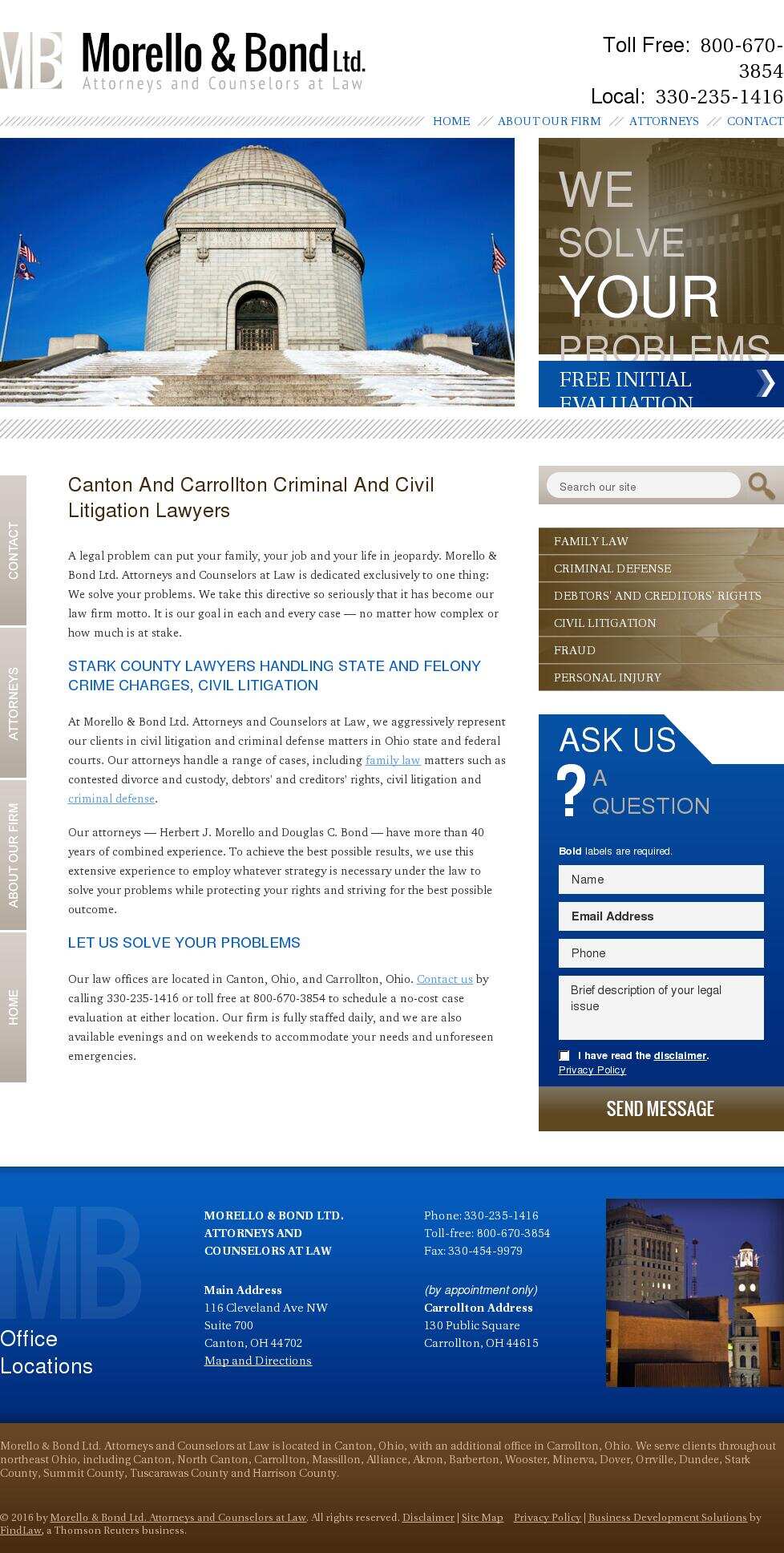 Morello & Bond Ltd. Attorneys and Counselors at Law - Canton OH Lawyers