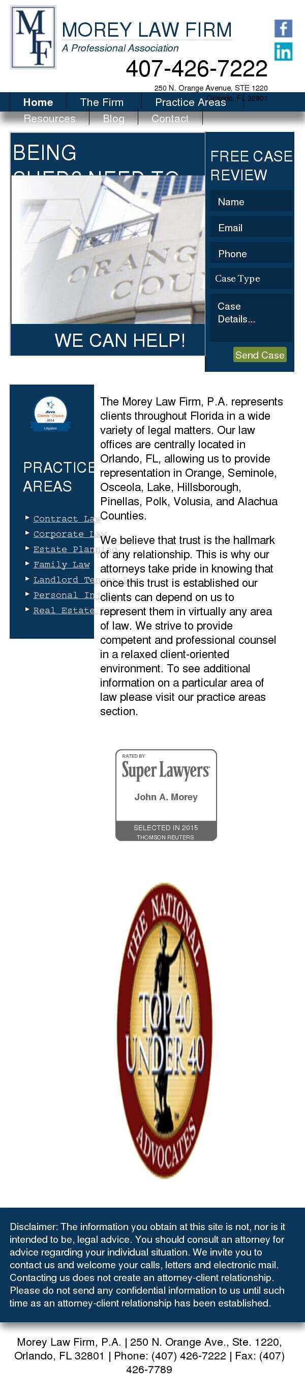 Morey Law Firm, P.A. - Orlando FL Lawyers
