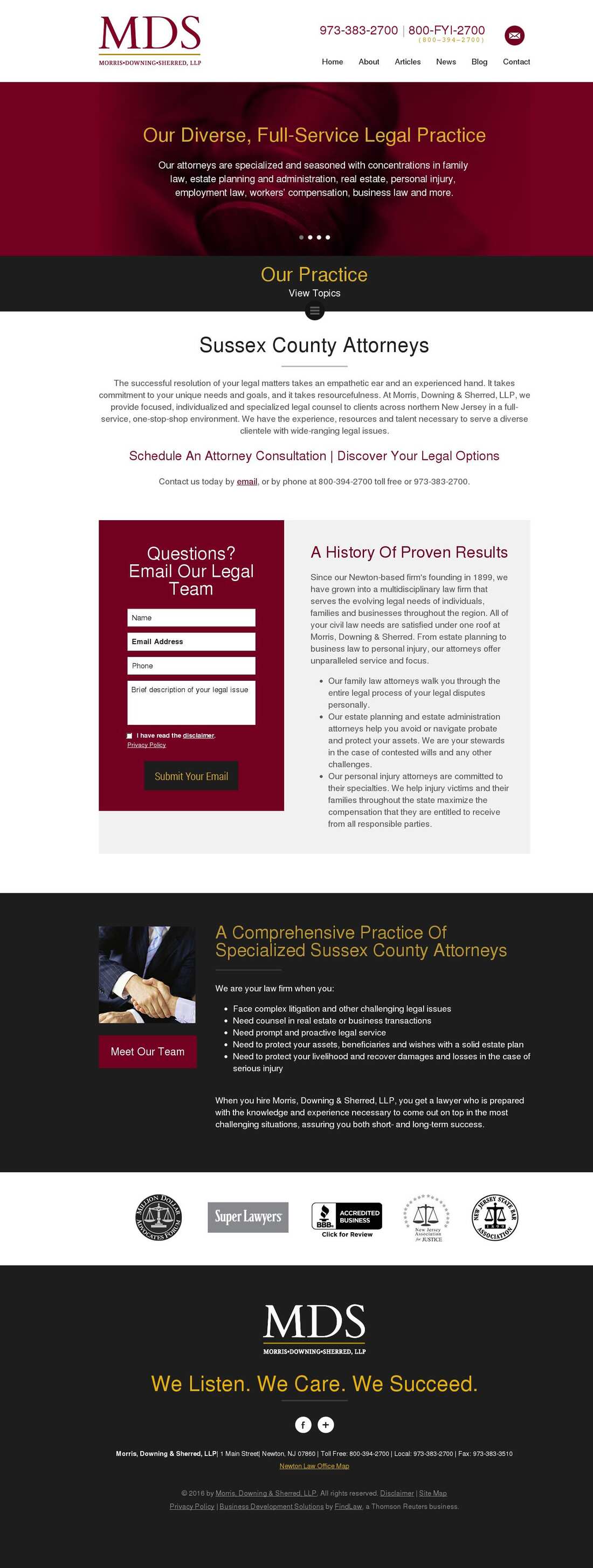Morris, Downing & Sherred, LLP - Newton NJ Lawyers