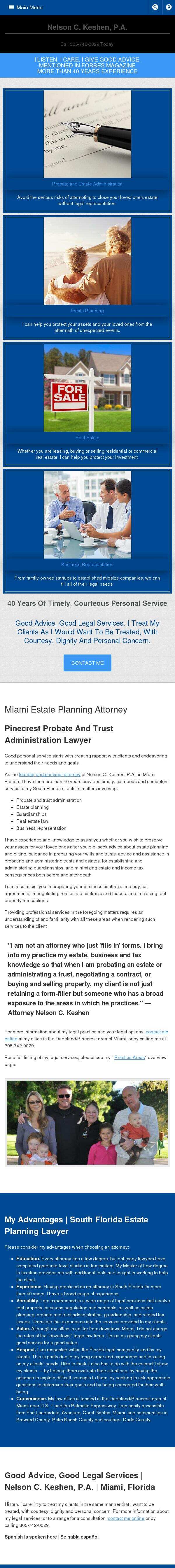 Nelson C. Keshen, P.A. - Miami FL Lawyers