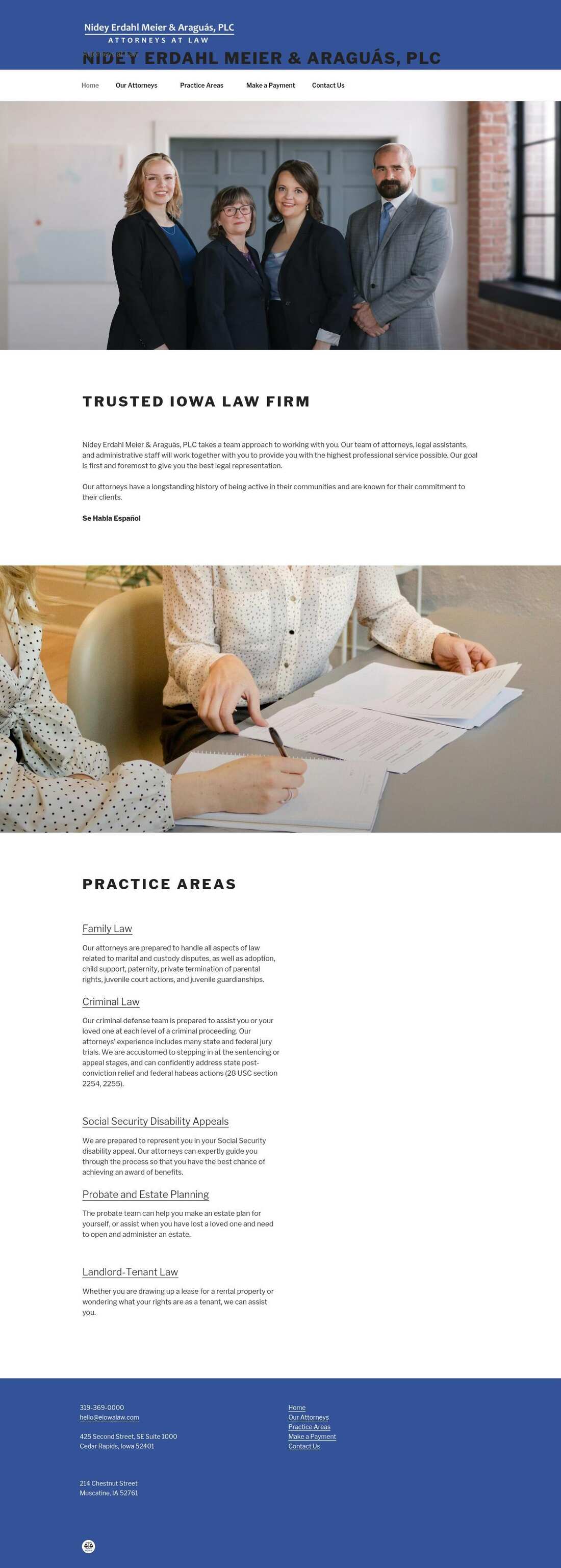 Nidey, Erdahl, Tindal & Fisher, PLC - Cedar Rapids IA Lawyers