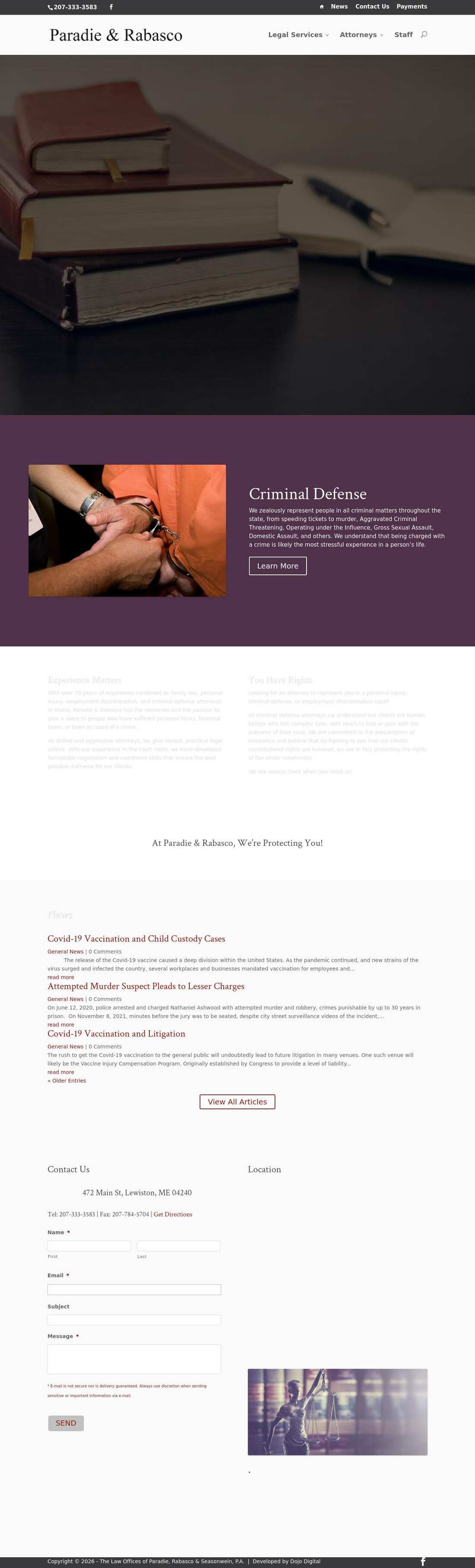 Paradie Sherman Walker & Worden - Lewiston ME Lawyers