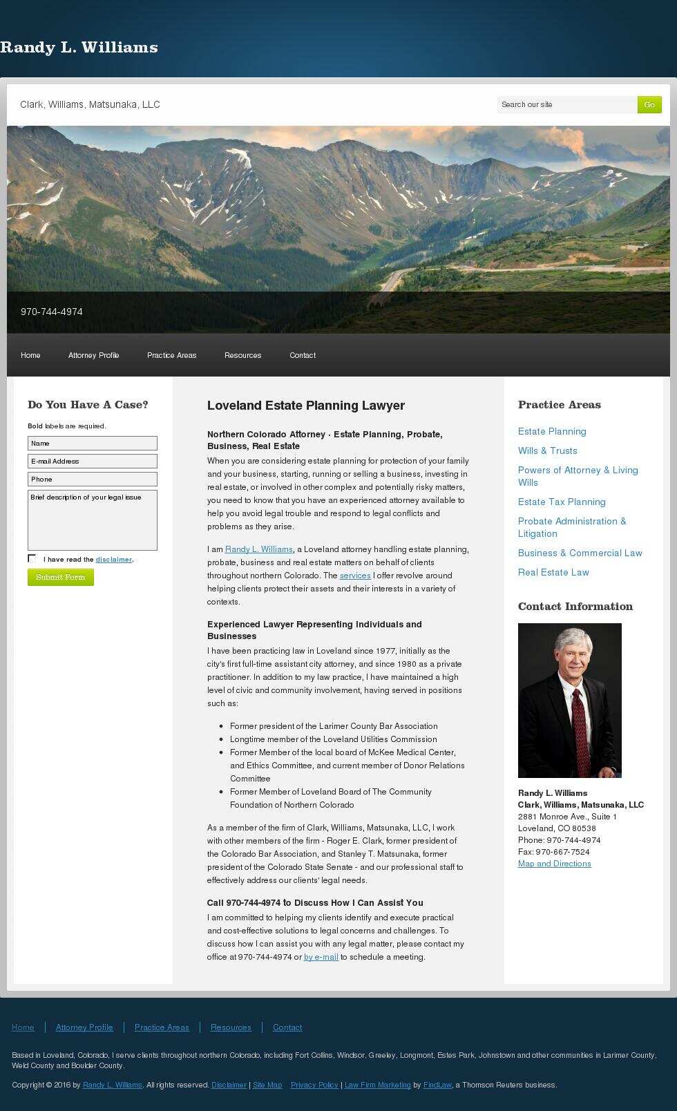 Randy L. Williams - Loveland CO Lawyers
