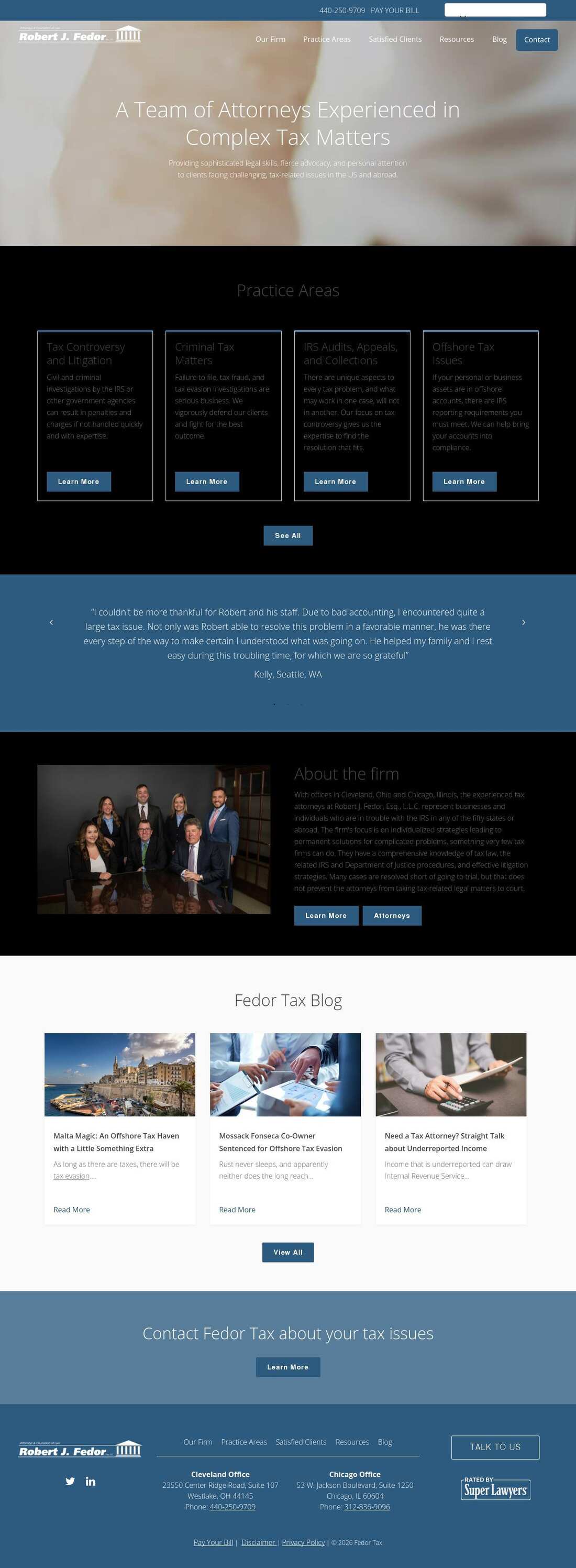 Robert J. Fedor, Esq., L.L.C. - Chicago IL Lawyers