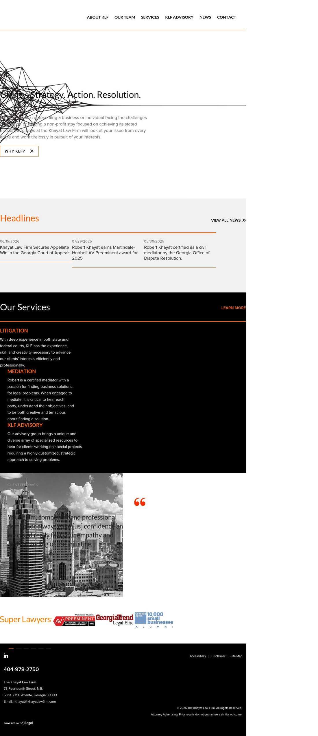 Robert Khayat - Atlanta GA Lawyers
