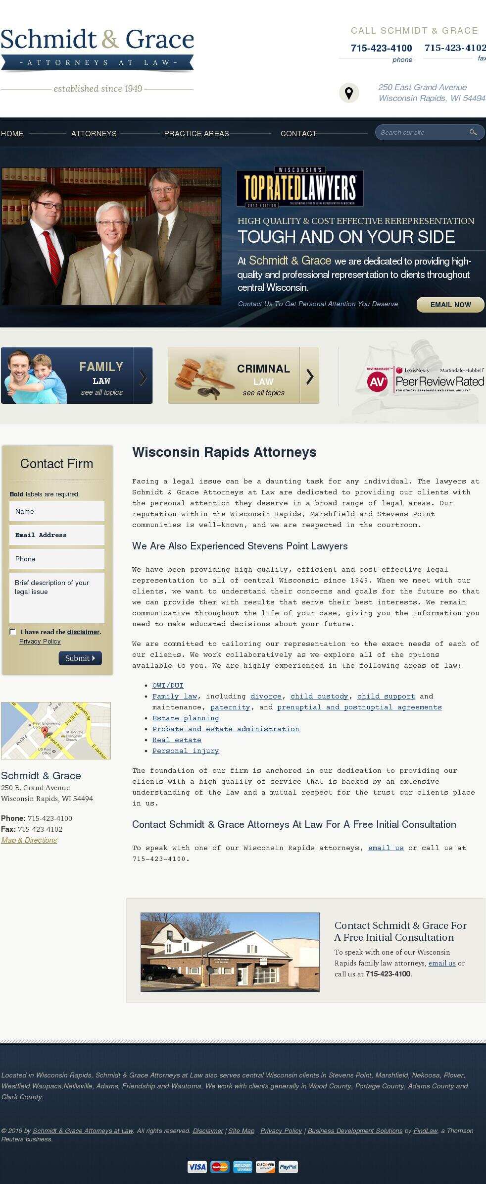 Schmidt & Grace Attorneys at Law - Wisconsin Rapids WI Lawyers