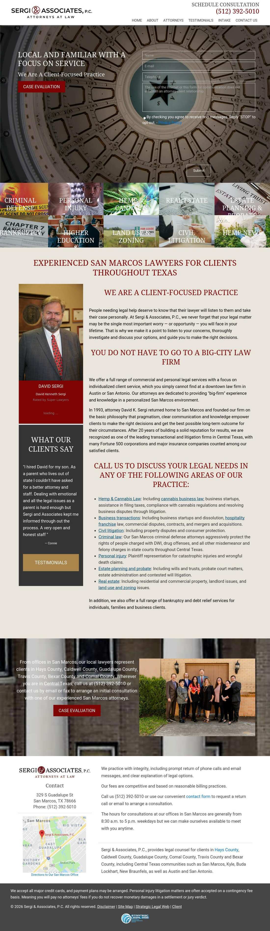 Sergi & Associates, P.C. - San Marcos TX Lawyers