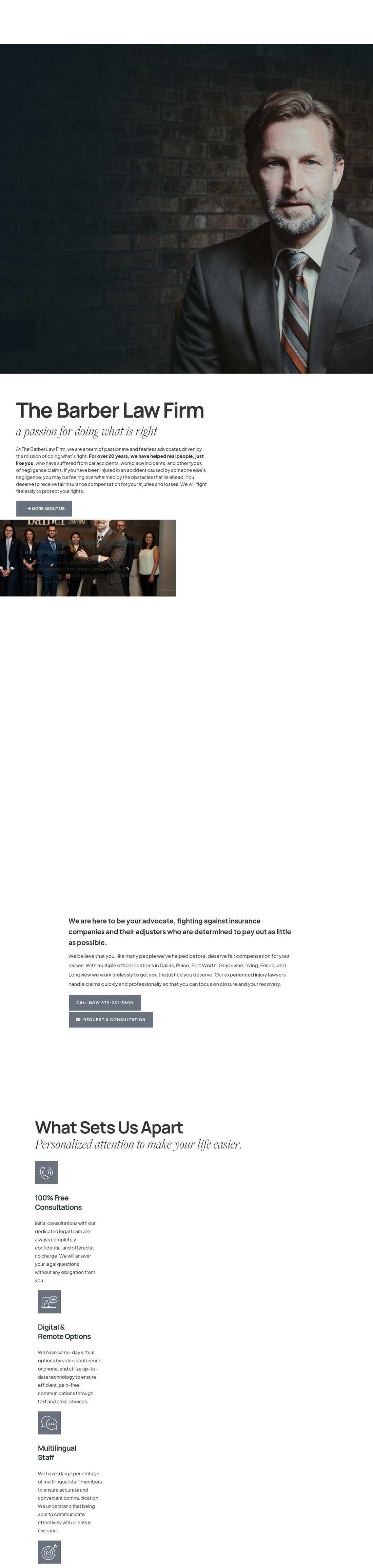 The Barber Law Firm - Plano TX Lawyers