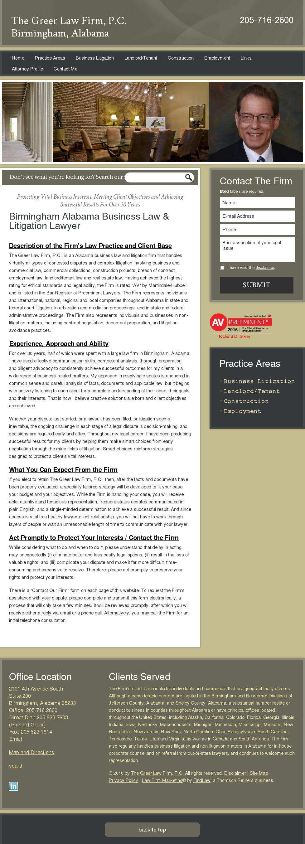 The Greer Law Firm, P.C. - Birmingham AL Lawyers