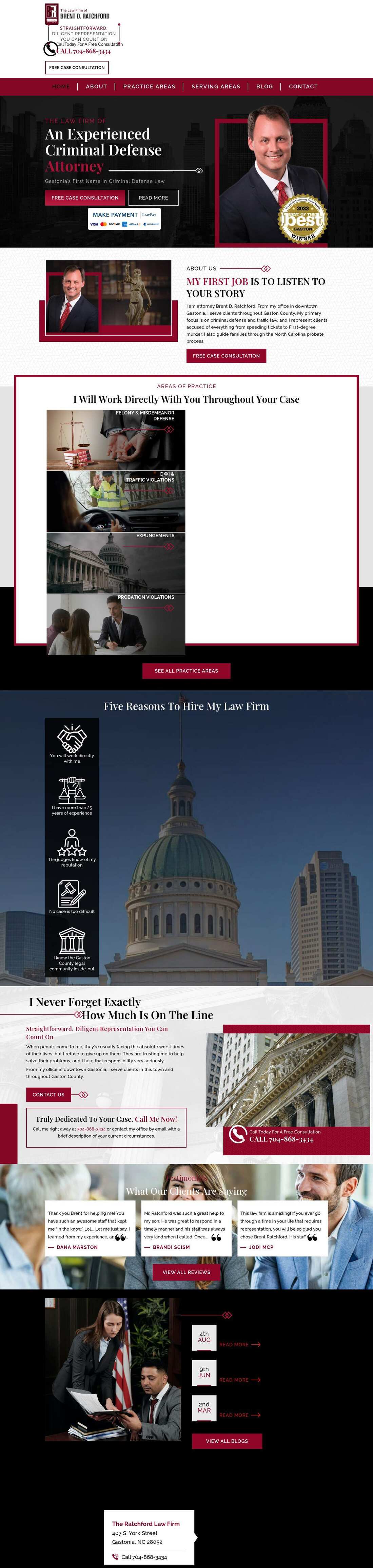 The Law Firm of Brent D. Ratchford - Gastonia NC Lawyers