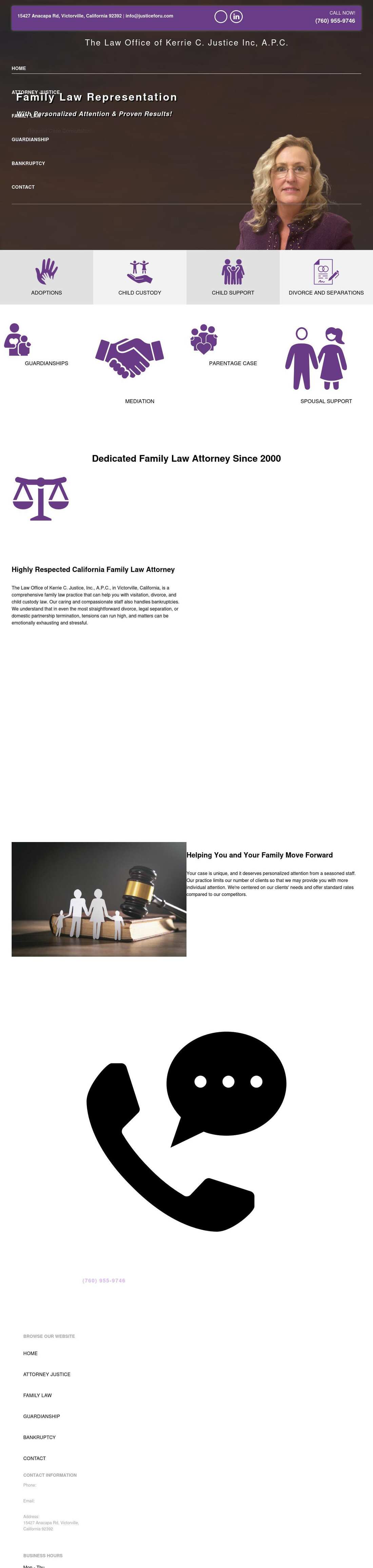 The Law Office of Kerrie C. Justice, Inc. A.P.C. - Victorville CA Lawyers
