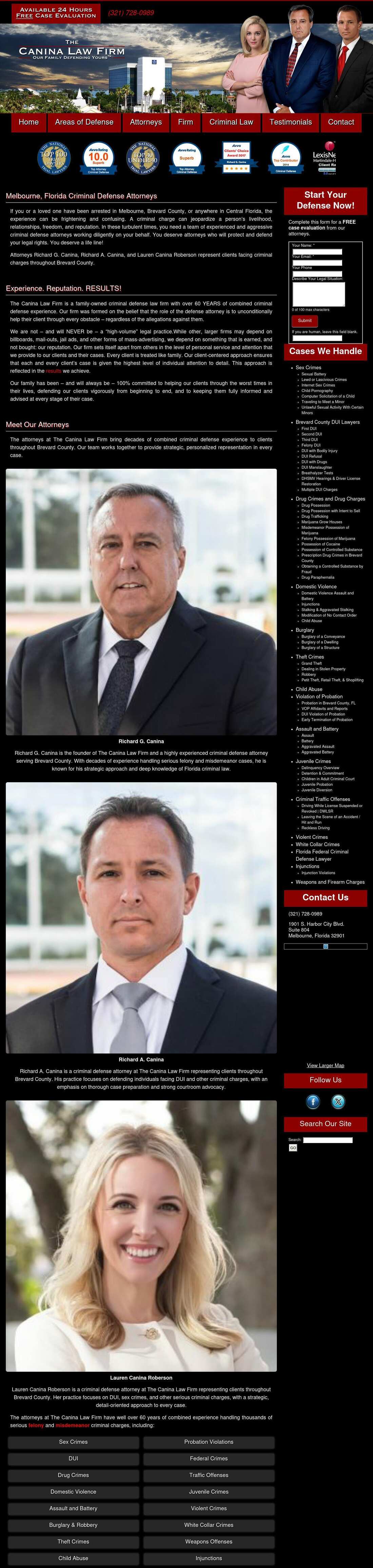 The Law Office of Richard G. Canina - Melbourne FL Lawyers