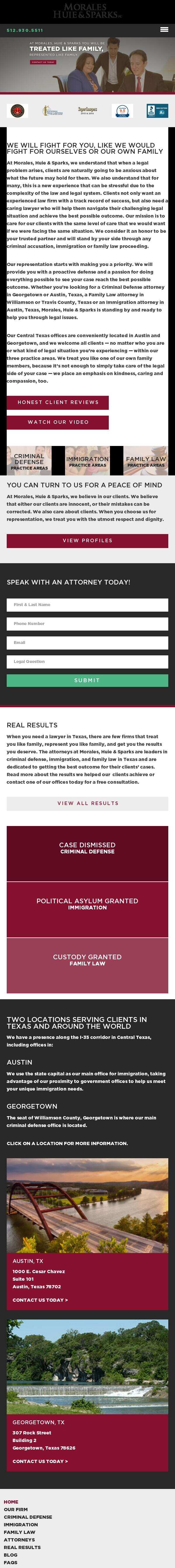 The Law Offices of Morales & Sparks, P.C. - Austin TX Lawyers