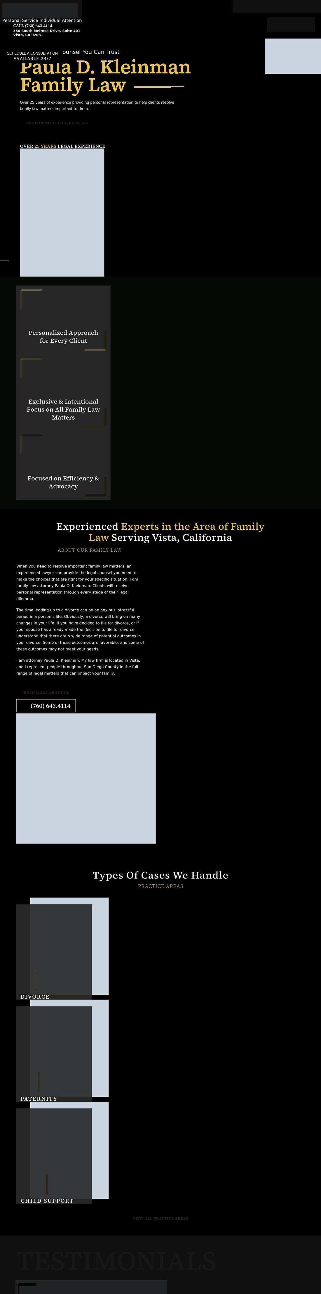 The Law Offices of Paula D. Kleinman - Vista CA Lawyers