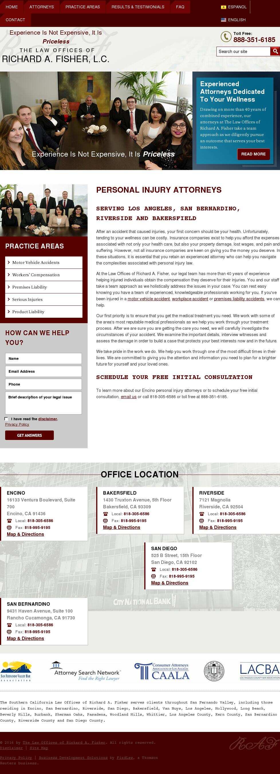 The Law Offices of Richard A. Fisher - Encino CA Lawyers
