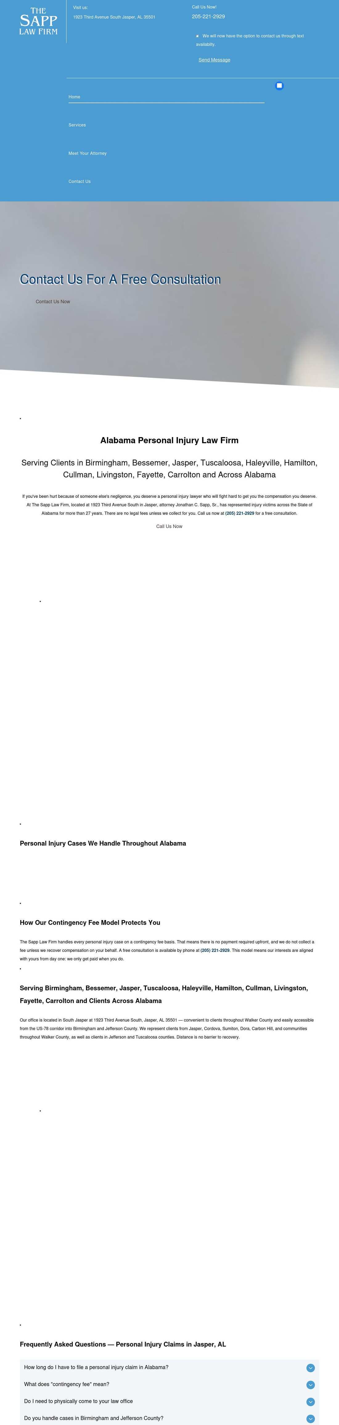 The Sapp Law Firm, L.L.C. - Jasper AL Lawyers