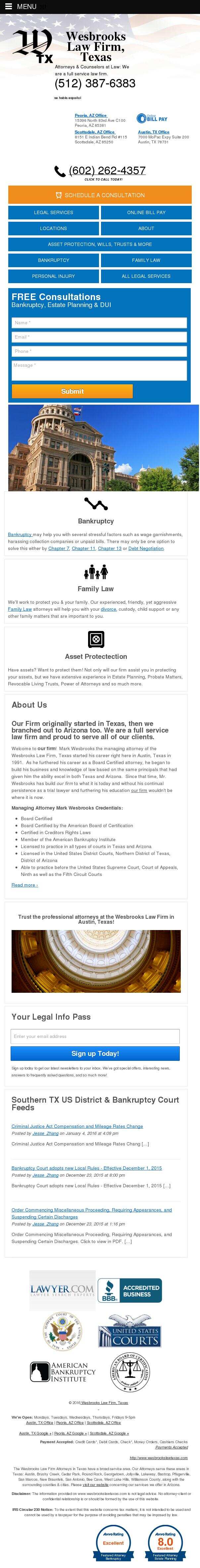 The Wesbrooks Law Firm, PLLC - Austin TX Lawyers