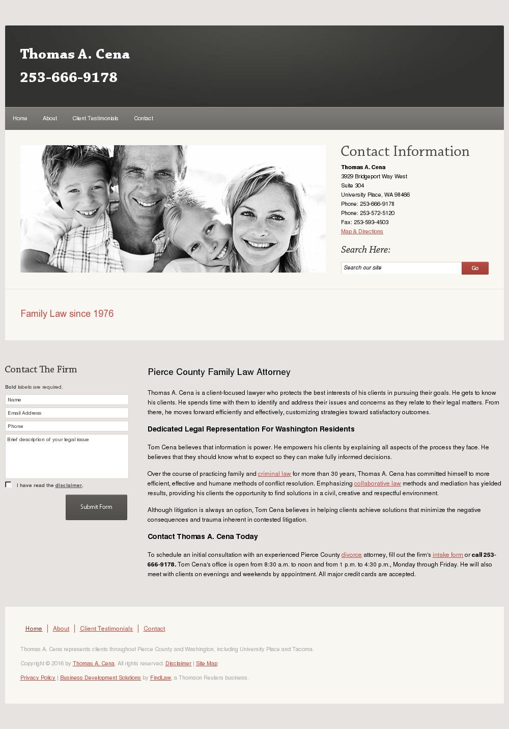 Thomas A. Cena - University Place WA Lawyers