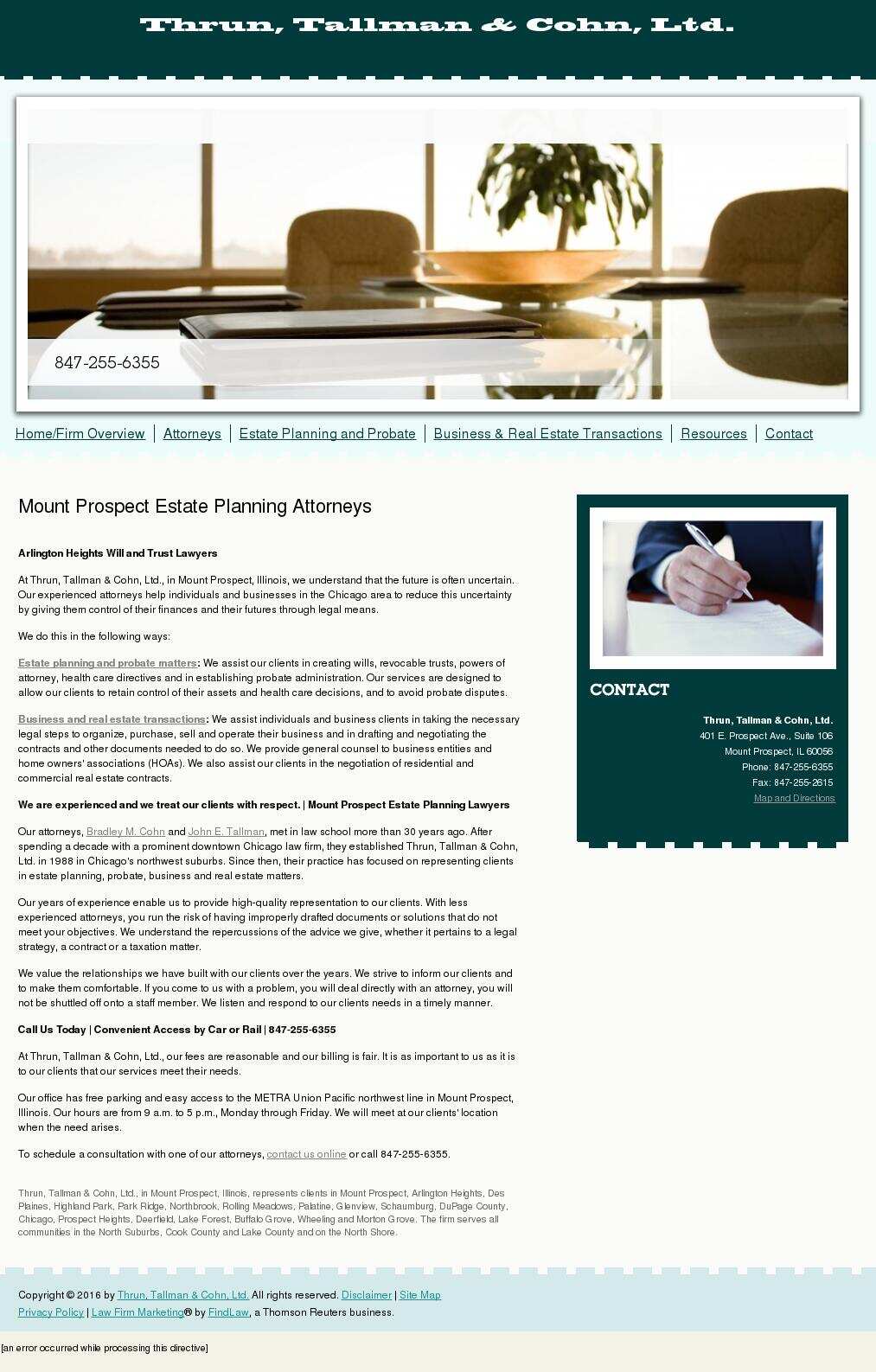 Thrun, Tallman & Cohn, Ltd. - Mount Prospect IL Lawyers