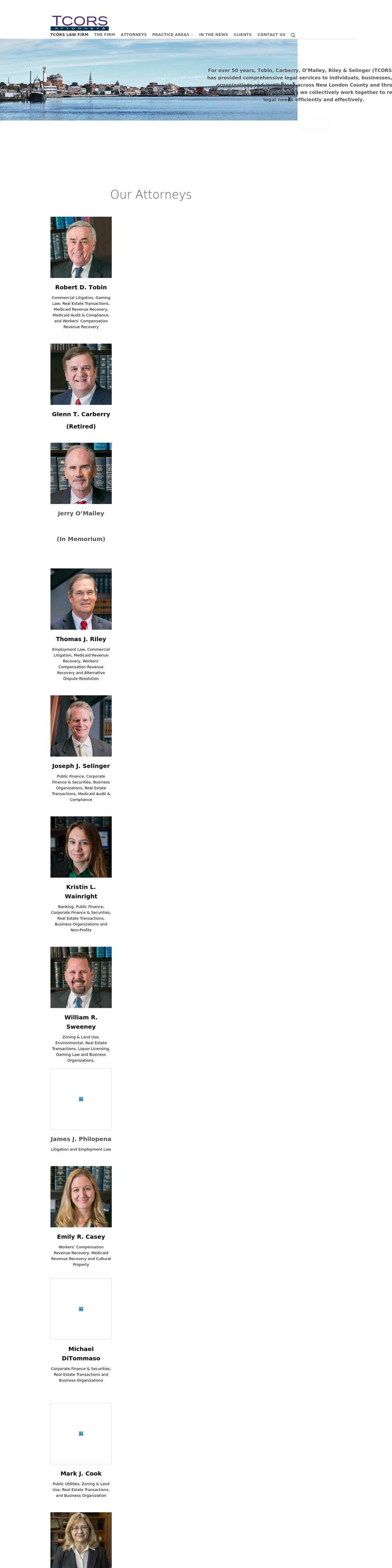 Tobin Carberry O'Malley Riley Selinger - New London CT Lawyers