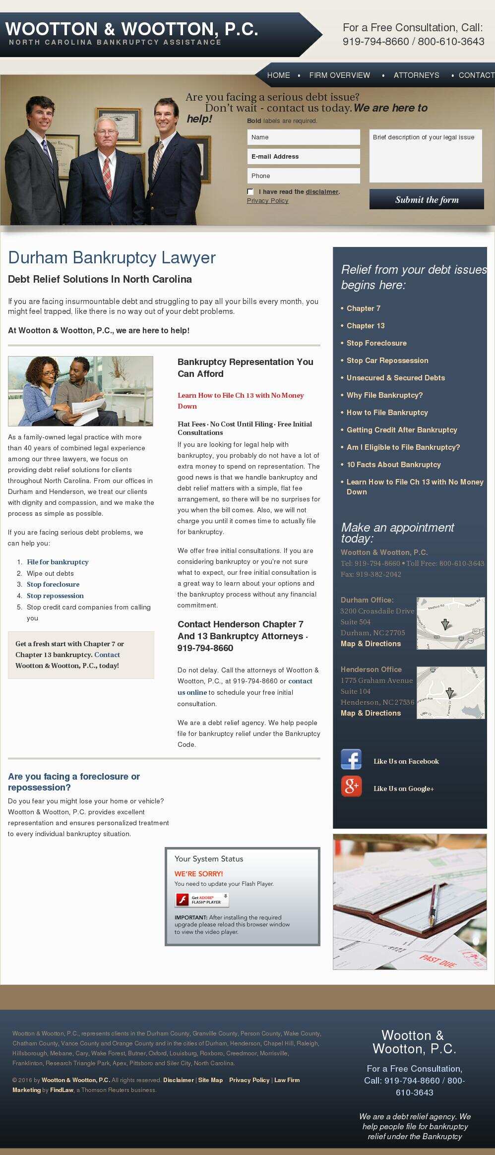 Wootton & Wootton, P.C. - Henderson NC Lawyers