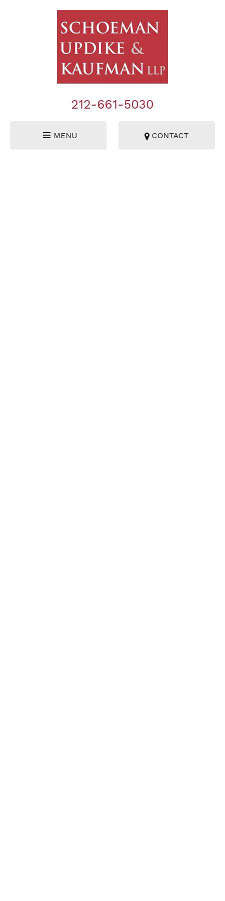  Schoeman Updike Kaufman & Stern LLP - New York NY Lawyers