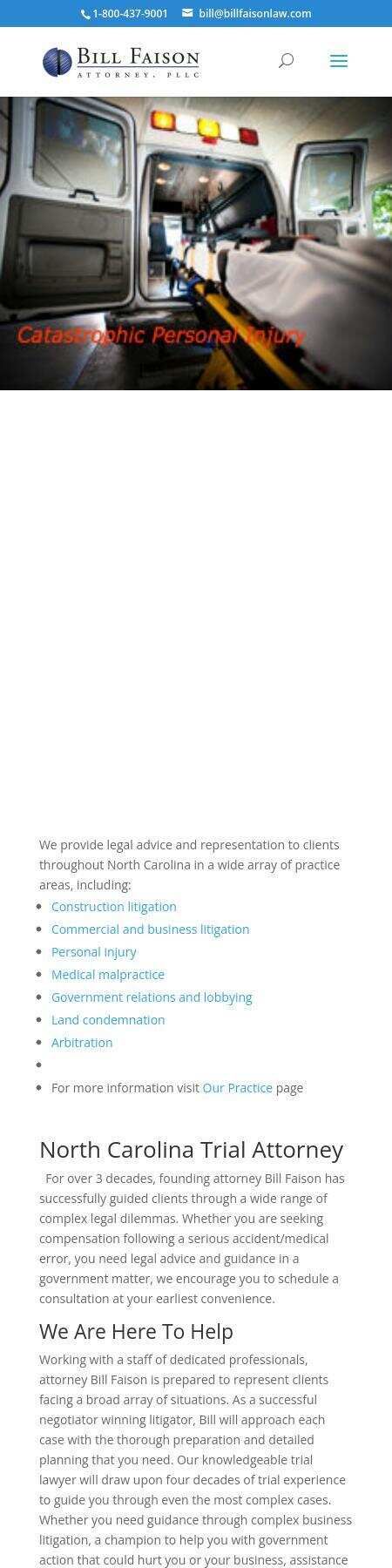 Bill Faison Attorney, PLLC - Durham NC Lawyers