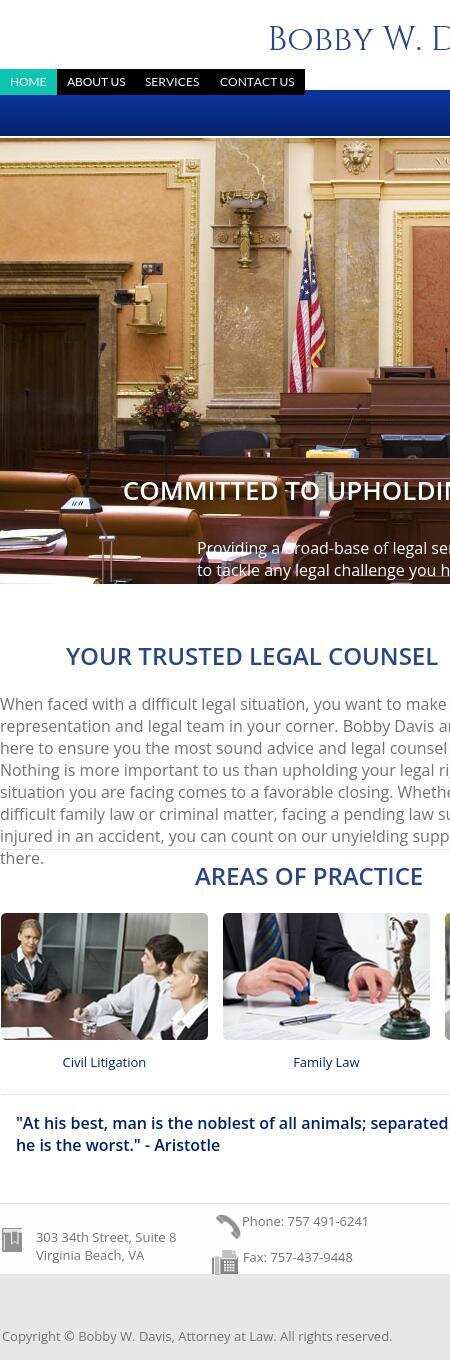 Bobby W. Davis P.C. - Virginia Beach VA Lawyers