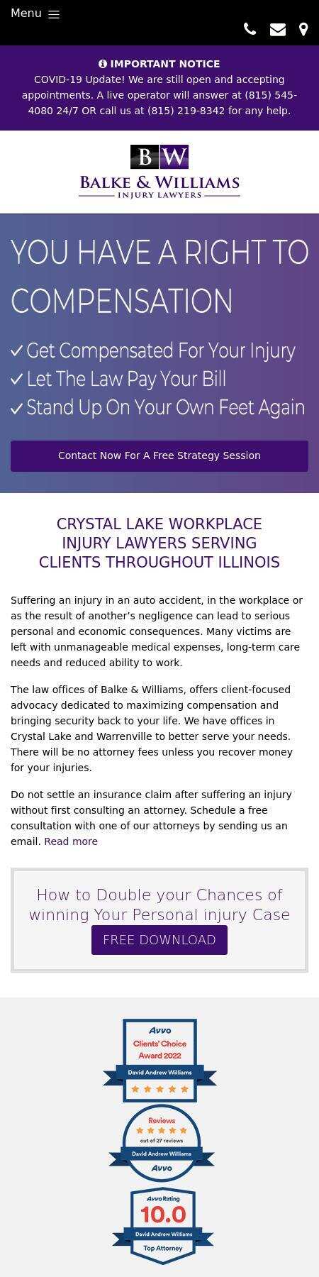 Brad J. Balke, P.C. - Crystal Lake IL Lawyers