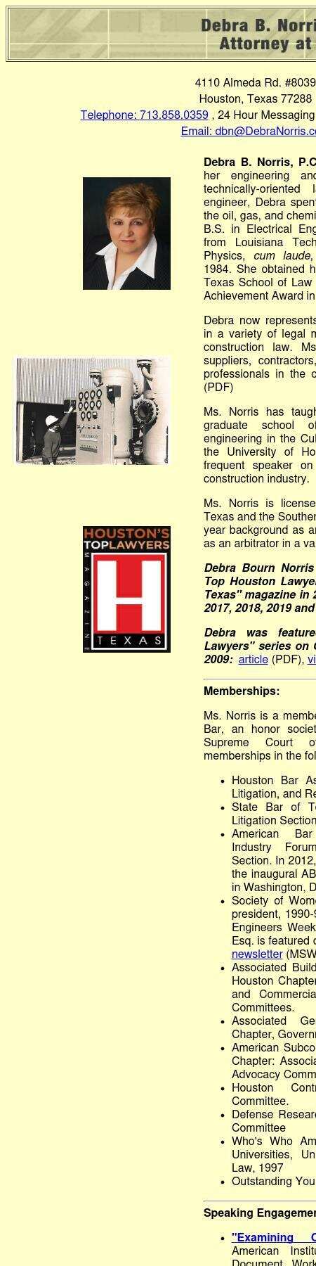 Debra B. Norris, PC - Houston TX Lawyers