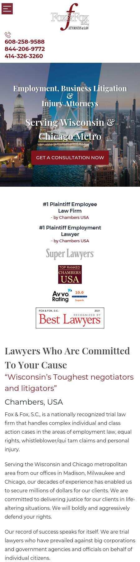 Fox & Fox, S.C. - Chicago IL Lawyers