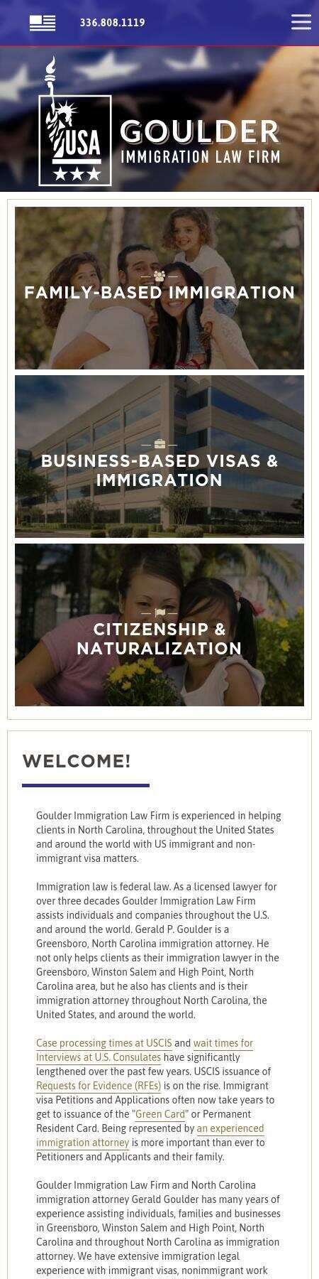Goulder Immigration Law Firm - Greensboro NC Lawyers