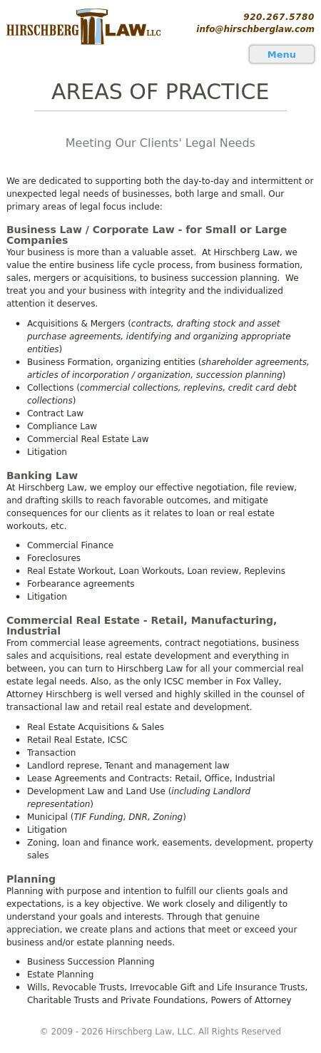 Hirschberg Law LLC - Oshkosh WI Lawyers