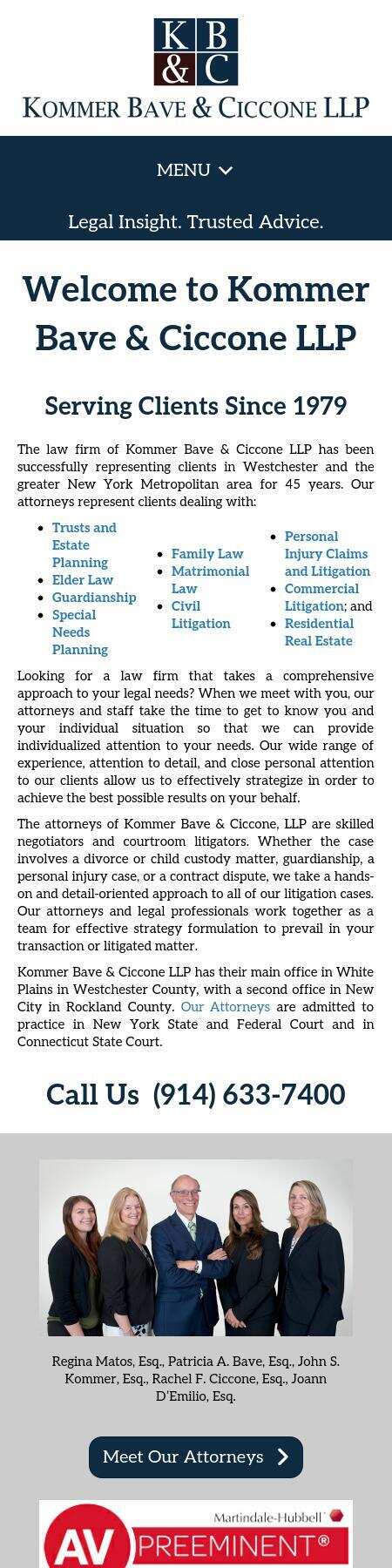 Kommer Bave & Ollman LLP - New Rochelle NY Lawyers