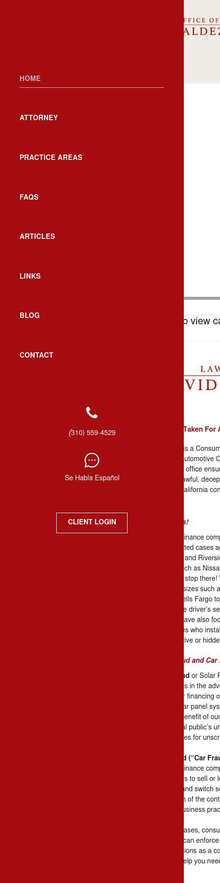 Law Office of David Valdez Jr. - Culver City CA Lawyers