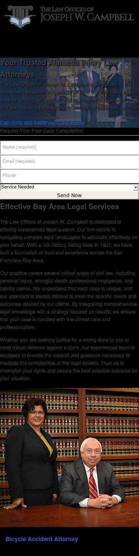 Law Offices of Joseph W. Campbell - Alameda CA Lawyers