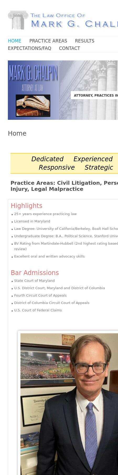 Mark G. Chalpin, Esq. - Gaithersburg MD Lawyers