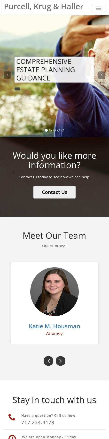 Purcell, Krug & Haller - Hershey PA Lawyers
